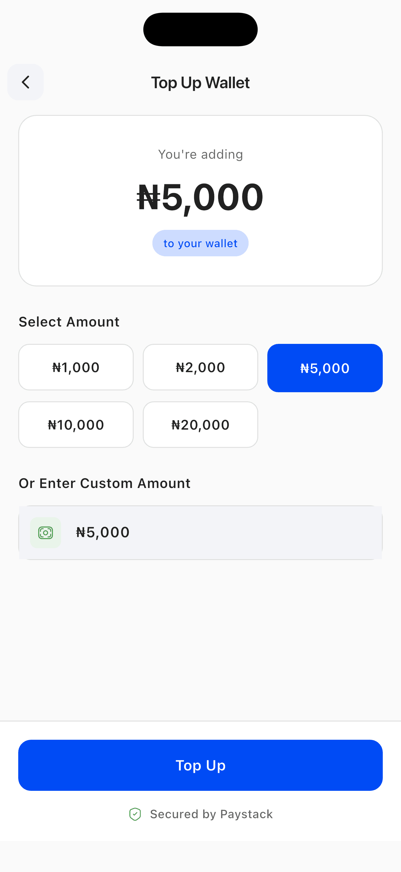 Beepex Wallet screen: Fund by card or bank transfer